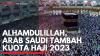 Alhamdulillah, Arab Saudi Tambah Kuota Haji 2023. (Sumber : IDXChannel)