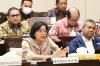 Raker Panas, Sri Mulyani Dicecar DPR Soal Bansos hingga Makan Gratis. (Foto: MNC Media)