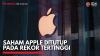 Saham Apple Ditutup Pada Rekor Tertinggi,(Sumber: IDX CHANNEL)