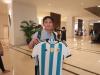 Hotel Timnas Argentina Diserbu Fans, Berburu Tanda Tangan Pemain Idola. (Foto: Andri Bagus/MNC Media)