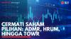 Cermati Saham Pilihan: ADMR, HRUM, Hingga TOWR. (Sumbeer : IDXChannel)
