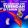Inflasi bulan juni terendah di tahun 2023