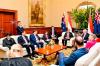 Dampingi Jokowi di Gelaran ALM, Airlangga Dorong Optimalisasi Kerja sama dengan Australia. Foto: MNC Media.