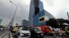Ledakan di Restoran Sebabkan Gedung K-Link Jakarta Terbakar. (Foto: Danandaya Arya/MNC Media)