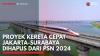 Proyek Kereta Cepat Jakarta-Surabaya Dihapus dari PSN 2024. (Sumber : IDXChannel)