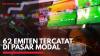 62 Emiten Tercatat di Pasar Modal,(Sumber: IDX CHANNEL)