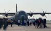 Penyerahan pesawat Pesawat C-130 J Hercules unit ketiga kepada TNI Angkatan Udara (AU) di Lanud Halim Perdana Kusuma, Jakarta Timur, Selasa (15/8/2023).