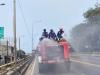 Penyemprotan Air di Jalan Raya Tidak efektif Kurangi Kadar Polusi. (Foto: MNC Media)