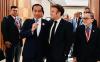Presiden Jokowi dan Presiden Prancis Emmanuel Macron di India