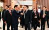 Presiden Jokowi dan Presiden Republik Prancis Emmanuel Macron, di Bharat Mandapam, IECC, Pragati Maidan, New Delhi, India