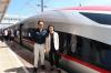 Wamenparekraf Jajal Kereta Cepat Sebelum Diuji Coba oleh Presiden. (Foto: Heri/MNC Media)