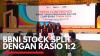 BBNI Stock Split dengan Rasio 1:2. (Sumber : IDXChannel)