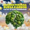 Closing Perdana Bursa Karbon Catat 27 Kali Transaksi