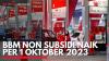 BBM Non Subsidi Naik Per 1 Oktober 2023. (Sumber : IDXChannel)