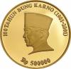 Deretan Uang Logam yang Terbuat dari Emas, Ada yang Seberat 50 Gram. (Foto: MNC Media)