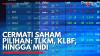 Cermati Saham Pilihan: TLKM, KLBF, Hingga MIDI. (Sumber : IDXChannel)
