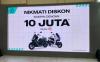 Produsen motor listrik lokal, Alva, ikut meramaikan pameran IMOS+ 2023, dengan membawa line up andalan mereka serta memberi diskon(M Fadli Ramadan/MPI)