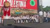 Menko PMK, Menag, hingga Menlu Hadiri Aksi Bela Palestina di Monas. (Refi/MNC Media)