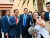 Jokowi Banggakan PLTS Terapung Cirata di Hadapan Mahasiswa Stanford University. (Foto Setpres)