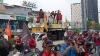Pengusaha Ngeluh Distribusi Terlambat Gara-Gara Demo Buruh Bikin Bekasi Macet. (Foto MNC Media)