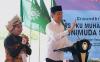 Presiden Jokowi melakukan peletakan batu pertama atau groundbreaking Rumah Sakit PKU Muhammadiyah Unimuda Sorong, di Sorong, Papua Barat Daya. (Setkab)