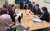 Menhub Budi Karya Sumadi bertemu dengan State Minister of Land, Infrastructure, Transport, and Tourism Japan, Mr. Kokuba Konosuke. (Kemenhub)