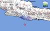 Gempa bumi terkini berkekuatan Magnitudo 4,3 mengguncang Pangandaran, Jawa Barat.