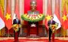 Presiden Jokowi melakukan pertemuan bilateral dengan Presiden Vietnam Vo Van Thuong.