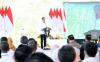 Presiden Jokowi melakukan peletakan batu pertama pembangunan kantor Lembaga Penjamin Simpanan (LPS) di Ibu Kota Nusantara, Kalimantan Timur. (Setkab)