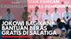 Jokowi Bagikan Bantuan Beras Gratis di Salatiga. (Sumber : IDXChannel)