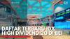 Daftar Terbaru IDX High Dividend 20 di BEI. (Sumber : IDXChannel)