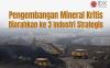 Pengembangan Mineral Kritis Diarahkan ke Tiga Industri Strategis Ini