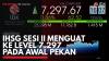 IHSG Sesi II Menguat ke Level 7.297 pada Awal Pekan. (Sumber : IDXChannel)