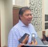 Begini Jawaban Airlangga soal Beras Premium Langka di Pasaran. (Foto: Anggie/MNC Media)