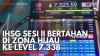 IHSG Sesi II Bertahan di Zona Hijau ke Level 7.338. (Sumber : IDX Channel)