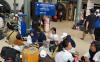 Stasiun Pasar Senen, Jakarta Pusat, memberangkatkan 19.979 penumpang pada hari ini, Selasa (2/4/2024). (Carlos Roy/MNC Media)