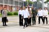Jokowi Pantau Situasi Mudik di Stasiun Pasar Senen. (Foto: MNC Media)