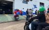 Situasi Pelabuhan Panjang, Lampung dipadati pemudik motor yang ingin pulang ke Pulau Jawa (Ira Widyanti/MPI)