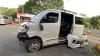 Diduga Sopir Mengantuk, Minibus Hantam Kendaraan Lain di Jalur Lingkar Gentong. (Foto: MNC Media)