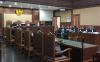 Sidang kasus dugaan pemerasan dan penerimaan gratifikasi di lingkungan Kementerian Pertanian di Pengadilan Tipikor Jakpus (Nur Khabibi/MPI)