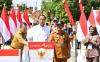 Presiden Jokowi meresmikan pelaksanaan Instruksi Presiden (Inpres) Jalan Daerah di Provinsi Gorontalo, Senin (22/4/2024).