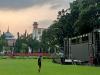 Jelang Nobar Semifinal Piala Asia U-23, Begini Suasa di Taman Balai Kota Depok. (Foto: Refi/MNC Media