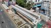 Waskita Karya (WSKT) Angkat Girder Pertama Pada Pembangunan LRT Jakarta Fase 1B (foto: MNC media)