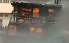 Kondisi kapal yang terbakar di Muara Baru, Jakarta Utara (Istimewa)