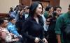 Pedangdut Nayunda Nabila Nizrinah menghadiri sidang lanjutan kasus gratifikasi dan pemerasan oleh mantan Mentan Syahrul Yasin Limpo.