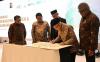 Wapres Ma'ruf Amin meresmikan Green Building Bank Syariah Indonesia (BSI) Aceh, Kamis (30/5/2024). (MNC Media)