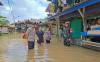 Banjir menerjang Katingan, Kalteng. Akibatnya, lebih dari 5.700 rumah warga terdampak peristiwa tersebut. (MNC Media)