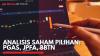 Analisis Saham Pilihan: PGAS, JPFA, BBTN,(Sumber: IDX CHANNEL)