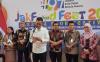 Penjabat (Pj) Gubernur DKI Jakarta Heru Budi Hartono menghadiri JakFood Fest 2024 di halaman parkir Pasar Induk Beras Cipinang (Carlos Roy Fajarta)