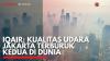 IQAir: Kualitas Udara Jakarta Terburuk Kedua di Dunia. (Sumber : IDX Channel)